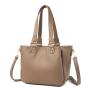 2024 new fashionable  women's handbag independent layered large capacity shoulder crossbody tote bag commuting bag leather bags