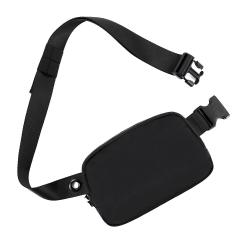 Wholesale unisex smell proof nylon fanny pack everywhere belt bag men fashion small sport crossbody waist bag for woman
