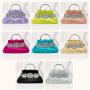 Wholesale Ladies Designer Bags For Party Vintage Pleated Luxury Shoulder Bag Diamond Famous Brands Designer Bolsas Para Mujer