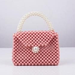 New Beaded Bag Exquisite Niche Pearl Acrylic Purse and Handbag  for ladies Fashion Trend Green Beaded Bag