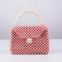 New Beaded Bag Exquisite Niche Pearl Acrylic Purse and Handbag  for ladies Fashion Trend Green Beaded Bag