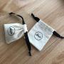 High Quality Beige Cotton Twill Jewelry Gift Drawstring Bag Small Gift Jewelry Drawstring Pouch