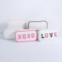 Keymay RTS Stock Fast Shipping Personalized Valentine's Day Gift Girls Canvas Cosmetic Bag Canvas Pouch Bag Makeup Bag Organizer