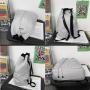 KBW077 New Fashion Drawstring Cuffed Backpack Men's and Women's Trend Large-capacity Mesh Backpack