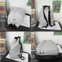 KBW077 New Fashion Drawstring Cuffed Backpack Men's and Women's Trend Large-capacity Mesh Backpack