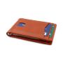 Durable Man Leather Wallet Money Clip Rfid Blocking Leather Money Clip Wallet For Mens