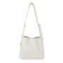 Creative design temperament shoulder bag women's luxury bucket bag fashion plain trend box women's handbag