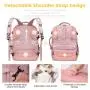 LOVEVOOK Wholesale Fashion Nylon 17.3 Inch Business Laptop Bags Flight Approved with Toiletry Bag Carry-On Women Travel Backpack