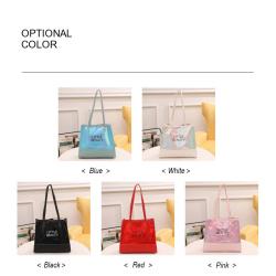 Gelory Wholesale Custom Printed Logo PVC Tote Bag New Design Waterproof PVC Holographic Women Handbag