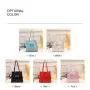 Gelory Wholesale Custom Printed Logo PVC Tote Bag New Design Waterproof PVC Holographic Women Handbag