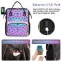 LOVEVOOK gorgeous overnight backpacks fashion bookbags large capacity geometric luminous travel laptop backpacks for women girls