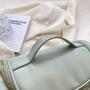 Wholesale custom logo cosmetic bag women travel multi-purpose pu leather square makeup bag