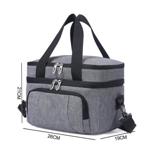 Insulated Portable Lunch Bag Thermal Insulated  Oxford Cloth Crossbody Handbags