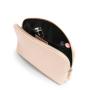 Stock PU Vegan Leather Pink Purse Travel Toiletry Bag for Women Girls Gifts Portable Daily Storage Organizer Small Makeup Pouch