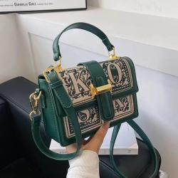 Letters Embroidery Handbags Woman Bags Luxury Pu Leather Shoulder Crossbody Bag Cross Section Square Fashion Women Bags JY221002