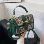 Letters Embroidery Handbags Woman Bags Luxury Pu Leather Shoulder Crossbody Bag Cross Section Square Fashion Women Bags JY221002