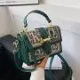 Letters Embroidery Handbags Woman Bags Luxury Pu Leather Shoulder Crossbody Bag Cross Section Square Fashion Women Bags JY221002