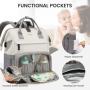 LOVEVOOK Diaper Bag Backpack Baby Bag with Changing Station Large Capacity Diaper Backpack for Mom Dads Waterproof Mommy Bag