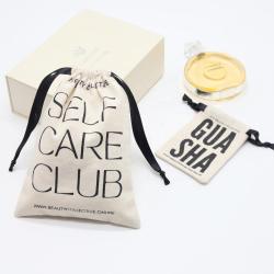 Custom Logo Printing Thick Canvas Gift Makeup Drawstring Bag Jewelry Pouch Skincare Product Packaging Cosmetic Bag