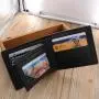 ZR193 Wallet Men's Short Style Three-fold Student Card Bag Soft Leather Youth Leisure Business Wallet Handbag