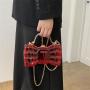 Summer bags metal chain shoulder bag purse bow shape transparent candy acrylic evening clutch bag handbag for ladies