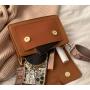ZR340 2023 Spring New Korean Small Crossbody Small Square Bag Hong Kong Style One Shoulder Broadband Women's Bag