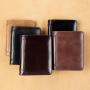 Wholesale Cowhide Genuine Leather Wallets For Men Trifold RFID Blocking Leather Custom Man Cash Clip Slim Wallet Card Holder Bag