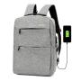 ZR316 2023 USB Charged Computer Bag Three Piece Business Backpack Men's Canvas Bag Student Schoolbag Backpack