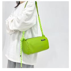 ZR407 Ins Trendy Brand Letter Minimalist Sports Casual Solid Color Shoulder Bag Korean Version Retro Student Crossbody Bag