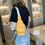 Beautiful canvas crossbody bag custom design ita chest bag sling shoulder bags