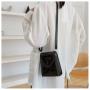 Custom PVC Transparent Window Women's Bag Zipper Single Shoulder Tote Bag Niche Design Logo