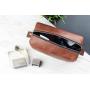 Customized Design Personalized Travel Wash Bag Dopp Kit Men's Shaving Bag Leather Toiletry Bags