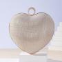 New arrival glitter fabric shiny modern wedding clutches purse heart bag handbag evening bag for wholesale