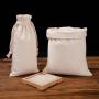 Factory Wholesale Cotton Canvas Rice Bag Drawstring Bunched Mouth Dust Bag Fashionable Environmental Food Packaging