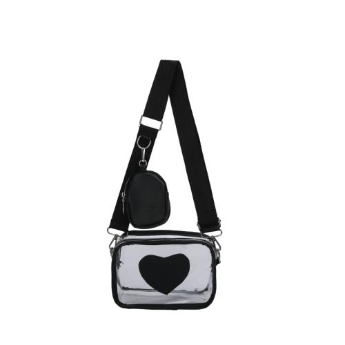 Wholesale Fashion Customized Stadium Approved Transparent PVC Clear Purse Women Crossbody Bags for Concerts