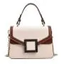New Trendy Style Women's Shoulder Bag China Supplier's Fashionable Handbag with Zipper Closure Single Handle Portable PU Lining