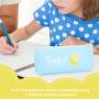Gelory Lovely Stationery Bag Portable Small PU Leather Pencil Case Student Pencil Bag With Zipper