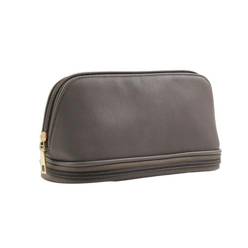 Wholesale Fashion Soft Leather Makeup Pouch Cosmetic Bag Storage Make Up Accessories Organizer