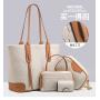 Flower Printing Shoulder Crossbody Bag Pure Color Zipper Shoulder Bag Women Pu Leather Fashion Womens Tote Bags