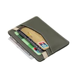 Slim Minimalist Front Pocket Wallet RFID Blocking Leather Credit Card Holder Card Cases