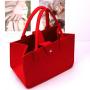 Promotion Felt Cloth Tote Lunch Bag Custom Logo Printing Luxury Handle Cotton Wedding Christmas Party Shopping Bag