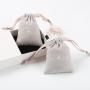 Wholesale Small Cotton Linen Gift Cosmetic Bag Drawstring Cotton Muslin Dust Cosmetic Pouch