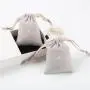 Wholesale Small Cotton Linen Gift Cosmetic Bag Drawstring Cotton Muslin Dust Cosmetic Pouch