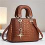 2024 Newest Custom Ladies Fashion The Shoulder Bag PU Leather Large Capacity Women's Tote Handbags With Zipper