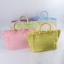 Keymay Hot Sale USA Warehouse Free Shipping Mixed 6 Colors High Quality Zippered Tote Bag Heavy Canvas Beach Bag Handbag Tote