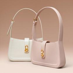 Personalized Custom Logo PU Vegan Leather Women Shoulder Bags Daily Style Ladies Hobo Bags Fashion Women Shoulder Bags