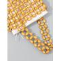Handmade Women Handbags Wooden Bead Woven Purse Special Ladies Casual Shoulder Hand bags Bucket Clutch Bag Wholesale