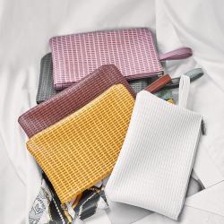 Clutch Small Travelling Makeup Bag Multifunctional PVC Zipper Cosmetic Lipstick Brush Storage Bag