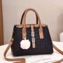 leather crossbody bags for women wholesale women handbags Girl Zipper Square Bag With Pom Pon Lock Clasp Luxury