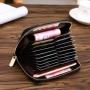 OEW070 New RFID Card Holder Pop Up Minimalist Mini Wallet Men Genuine Leather Wallets Money Clip Purse For Men Leather Wallet